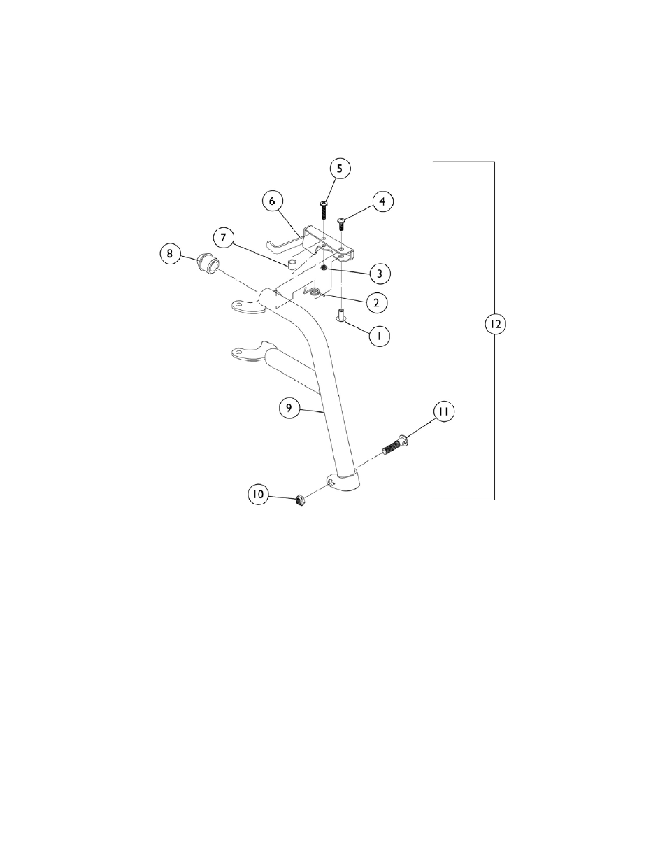 Footrest support assembly | Invacare M3900 User Manual | Page 105 / 255