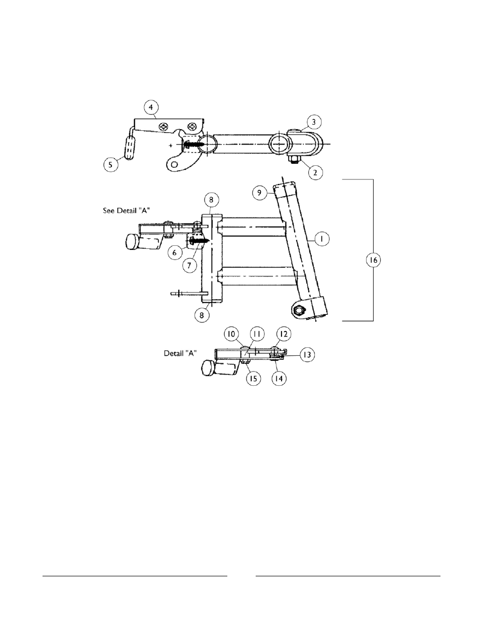 Footrest support assembly | Invacare M3900 User Manual | Page 108 / 255