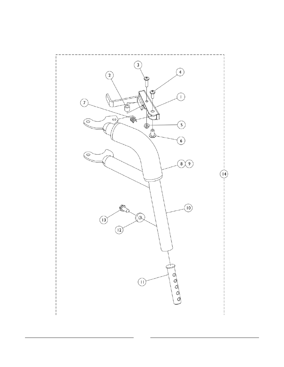 Footrest support assembly | Invacare M3900 User Manual | Page 117 / 255