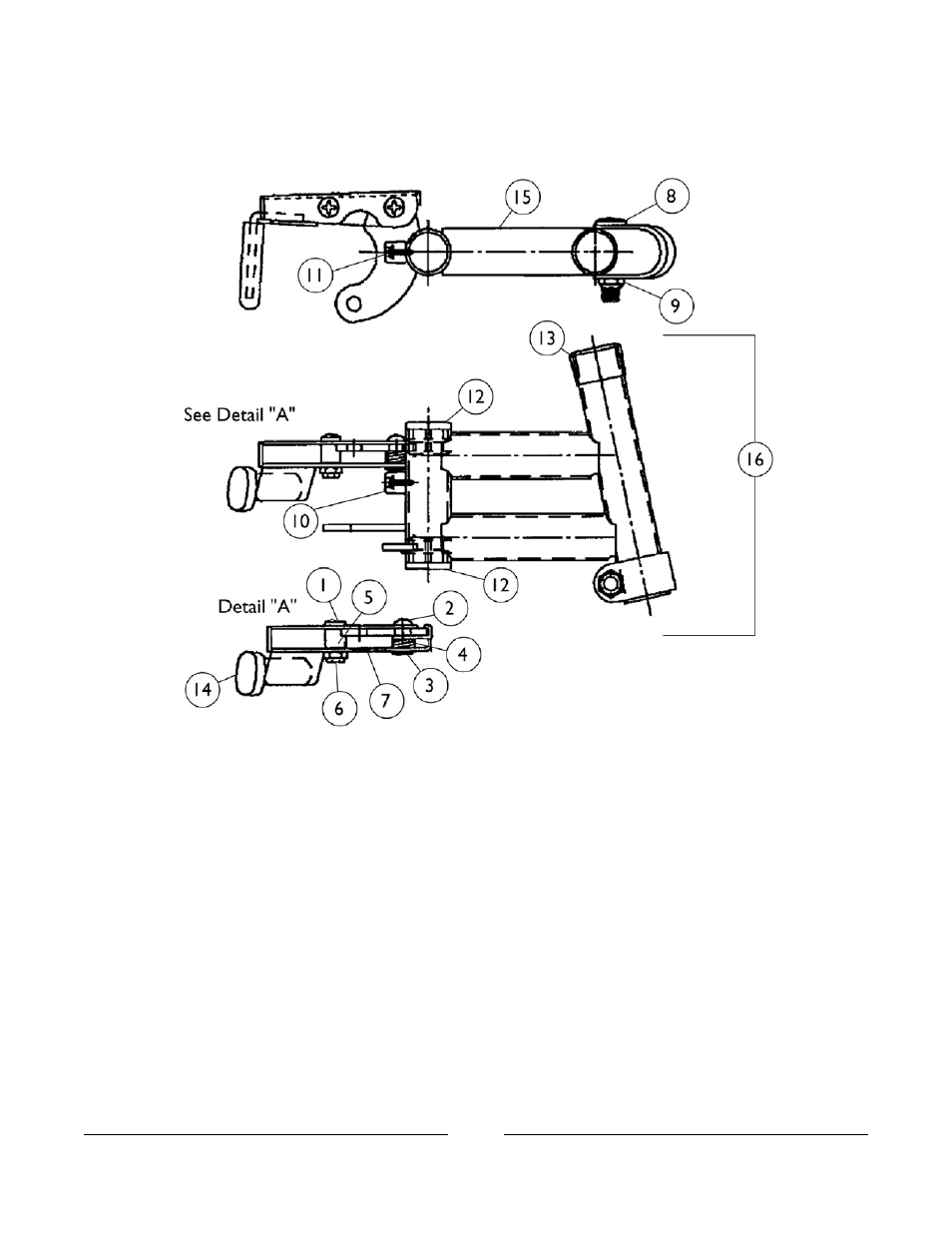 Footrest support assembly | Invacare M3900 User Manual | Page 123 / 255