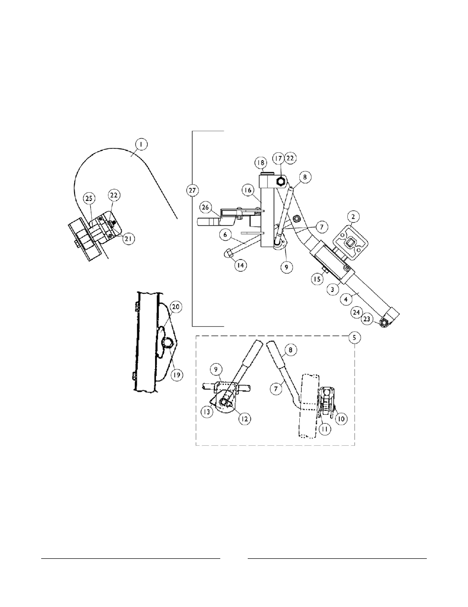 Legrest support assembly | Invacare M3900 User Manual | Page 135 / 255