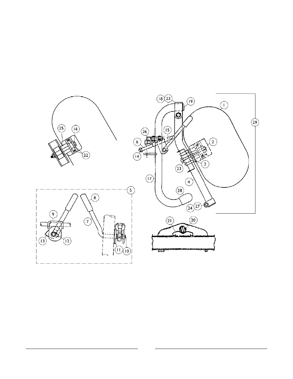 Legrest support assembly | Invacare M3900 User Manual | Page 144 / 255