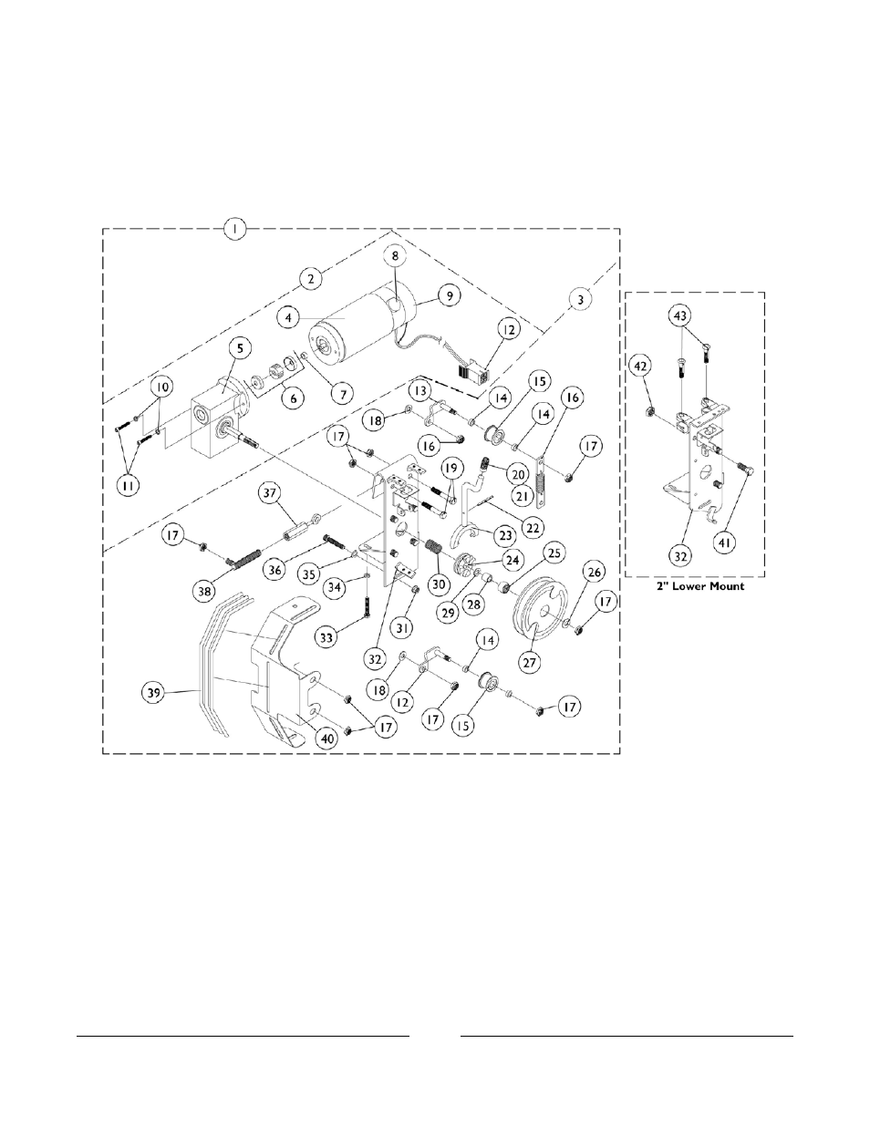 Motors, gearboxes and clutch assembly | Invacare M3900 User Manual | Page 174 / 255