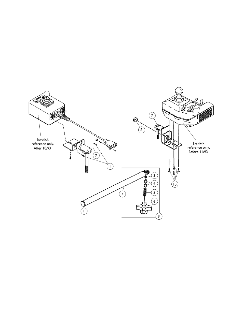 Swivel joystick mount | Invacare M3900 User Manual | Page 207 / 255