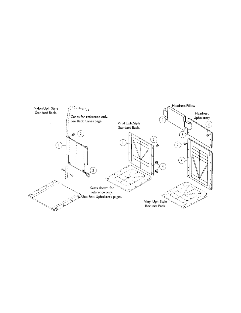 Back and headrest upholstery | Invacare M3900 User Manual | Page 52 / 255