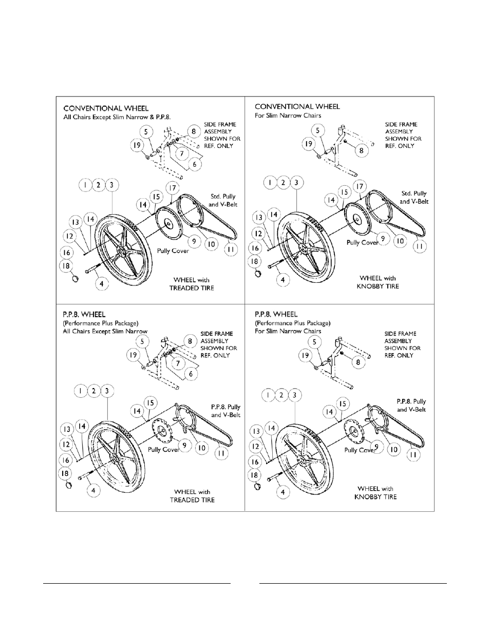 Rear wheels | Invacare M3900 User Manual | Page 93 / 255