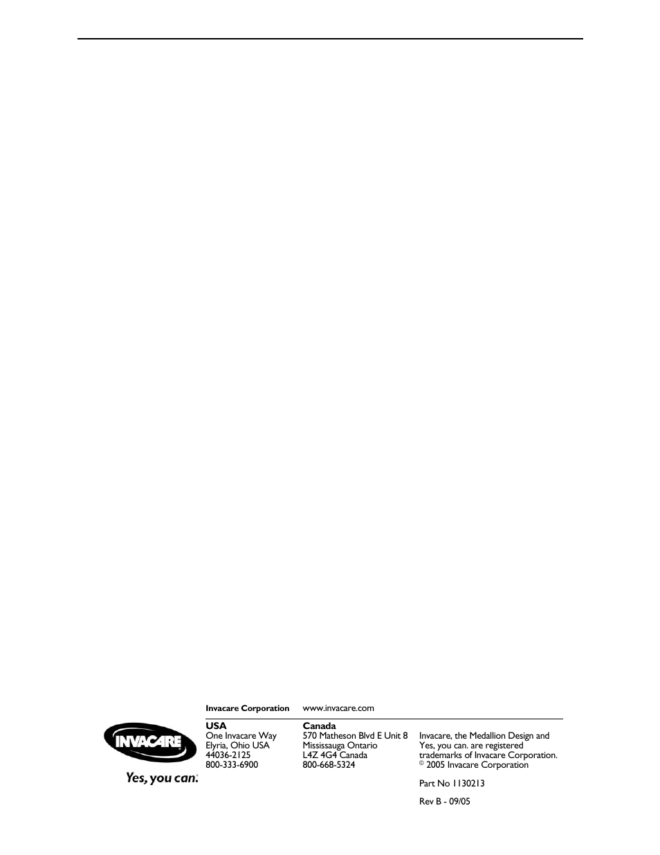Invacare 1130213 User Manual | Page 4 / 4