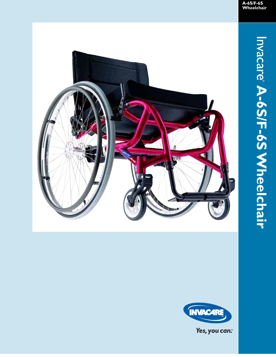 A-6s/f-6s wheelchair | Invacare F-65 User Manual | Page 2 / 4