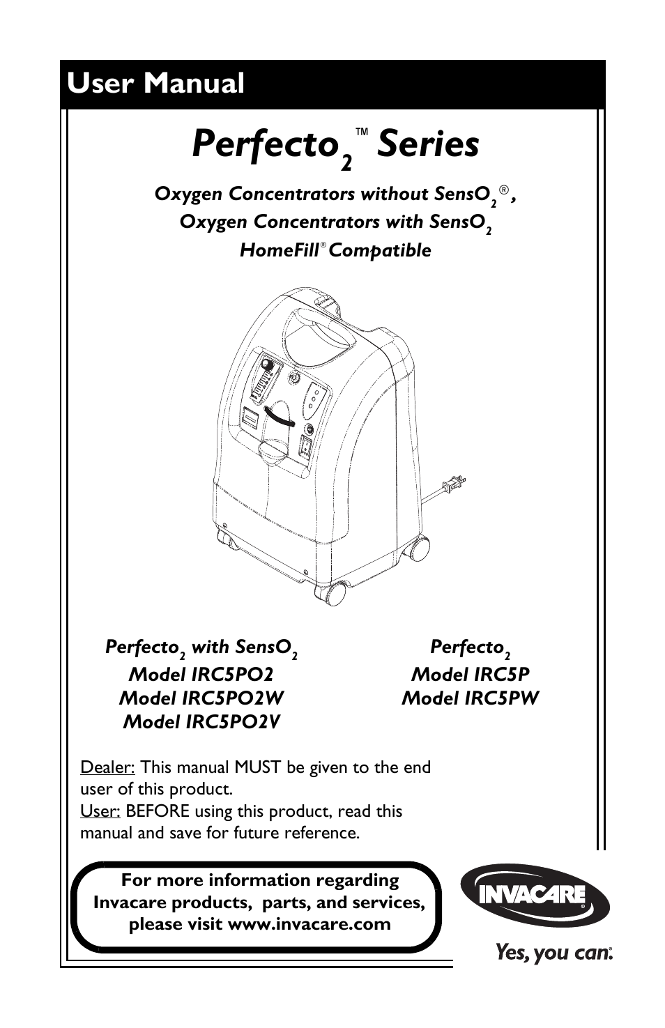 Invacare IRC5PO2V User Manual | 32 pages