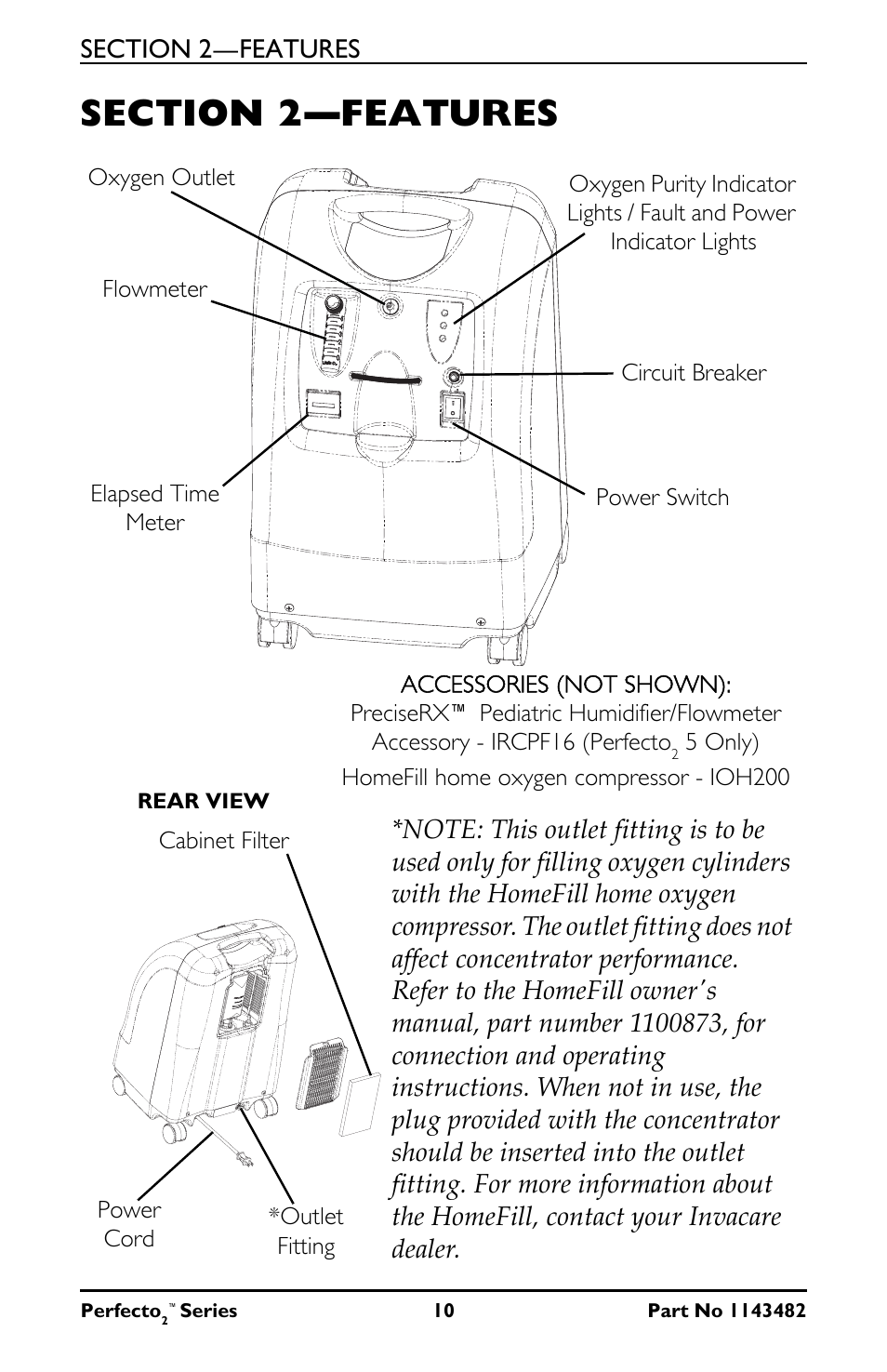 Section 2—features | Invacare IRC5PO2V User Manual | Page 10 / 32