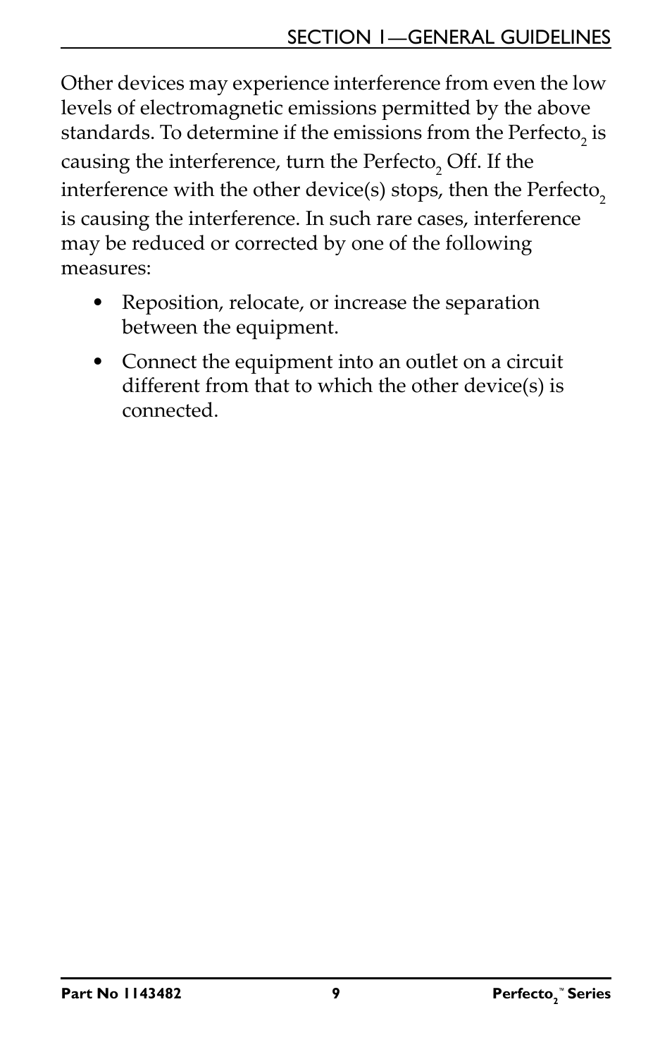 Is causing the interference, turn the perfecto | Invacare IRC5PO2V User Manual | Page 9 / 32