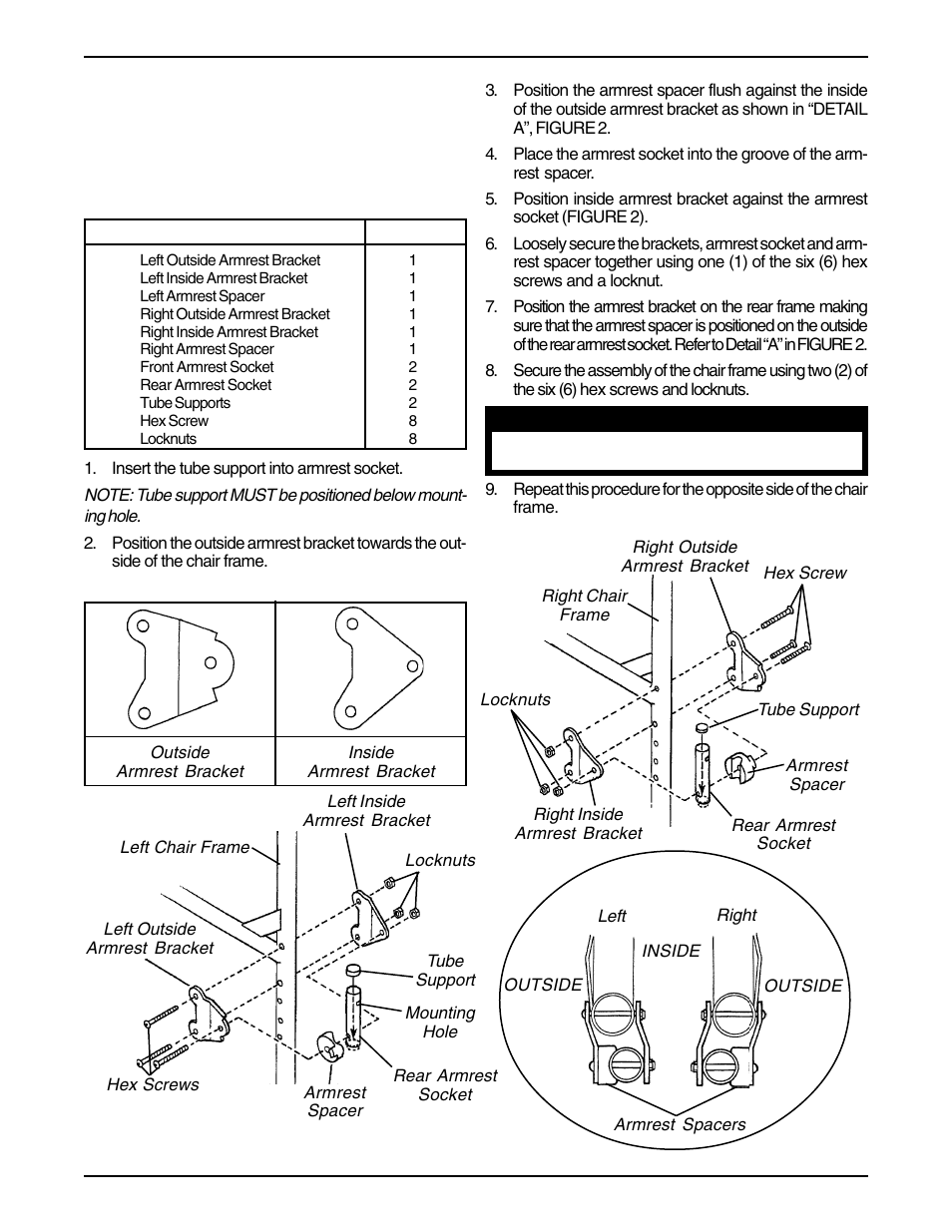 Invacare 1036794 User Manual | Page 2 / 8