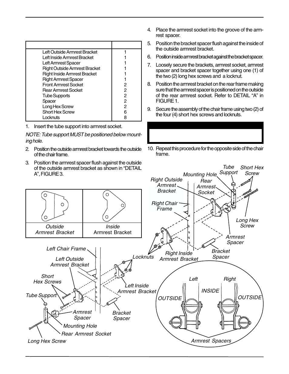 Invacare 1036794 User Manual | Page 3 / 8