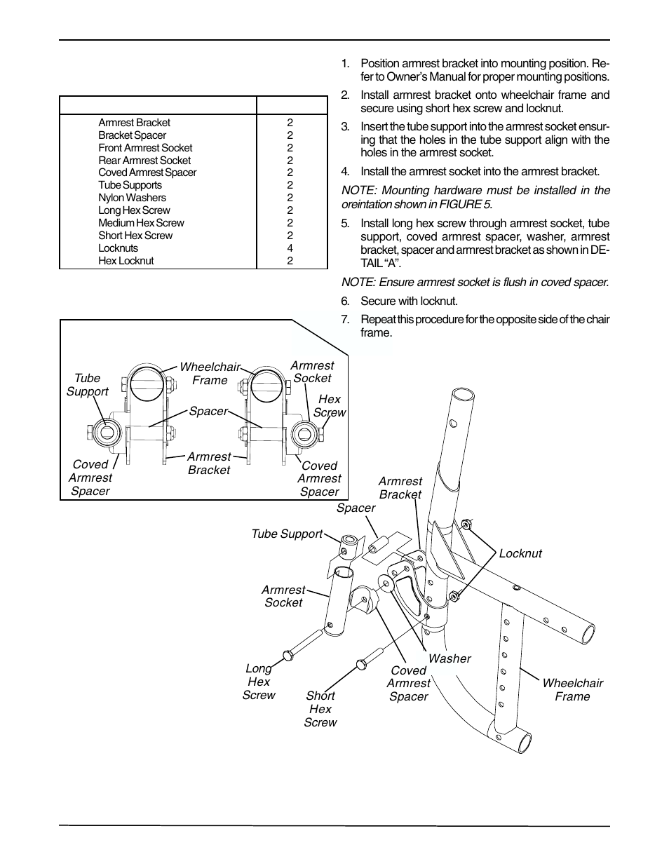 Invacare 1036794 User Manual | Page 5 / 8