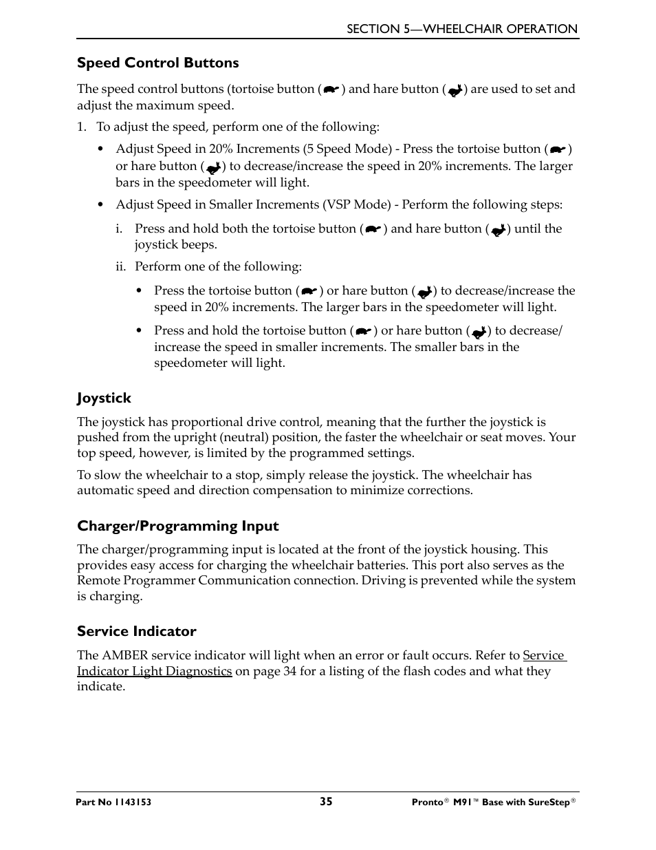 Invacare Wheelchair Pronto M91 Base User Manual | Page 35 / 76