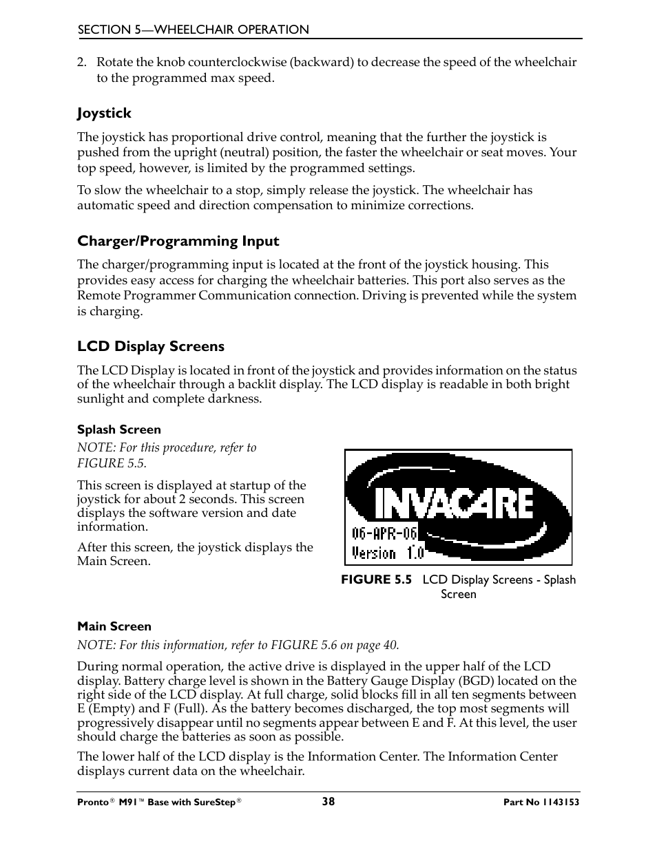 Invacare Wheelchair Pronto M91 Base User Manual | Page 38 / 76