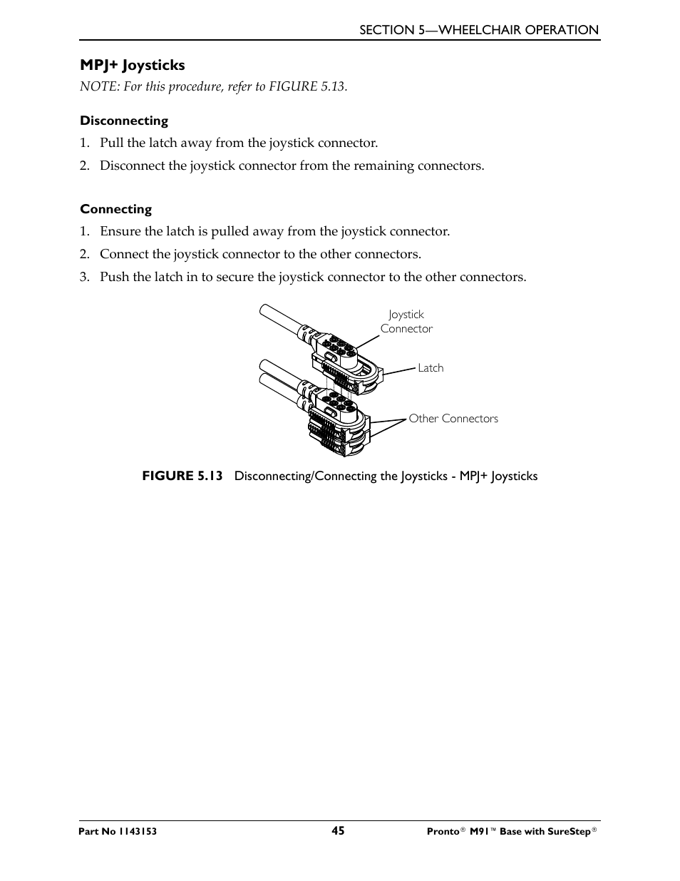 Mpj+ joysticks | Invacare Wheelchair Pronto M91 Base User Manual | Page 45 / 76