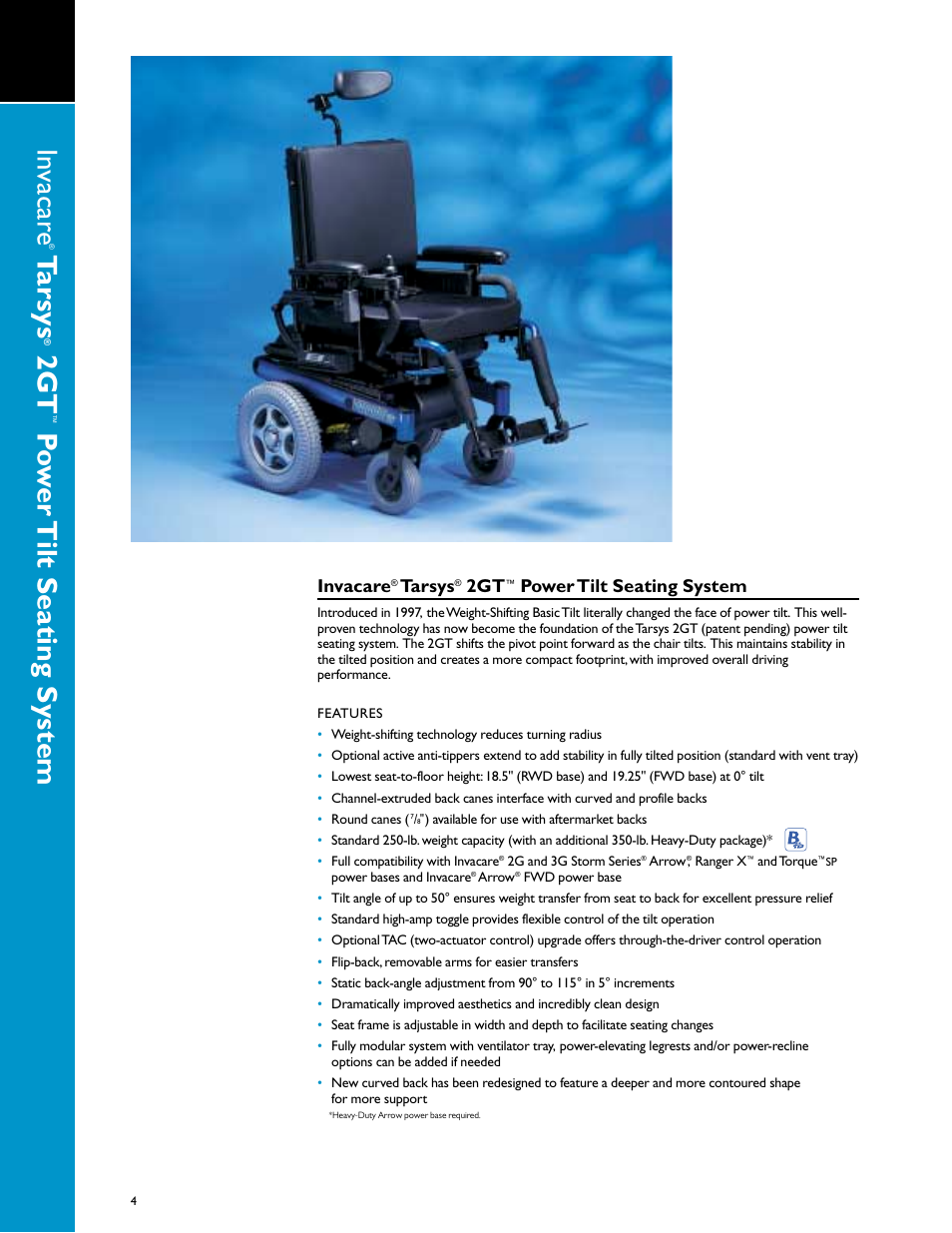 Tarsys | Invacare 00-313 User Manual | Page 4 / 16