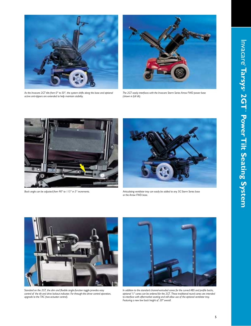 Tarsys | Invacare 00-313 User Manual | Page 5 / 16