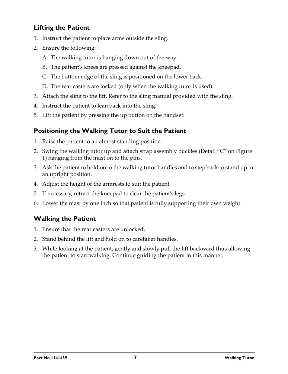 Invacare WALKING TUTOR WT 200 User Manual | Page 7 / 8