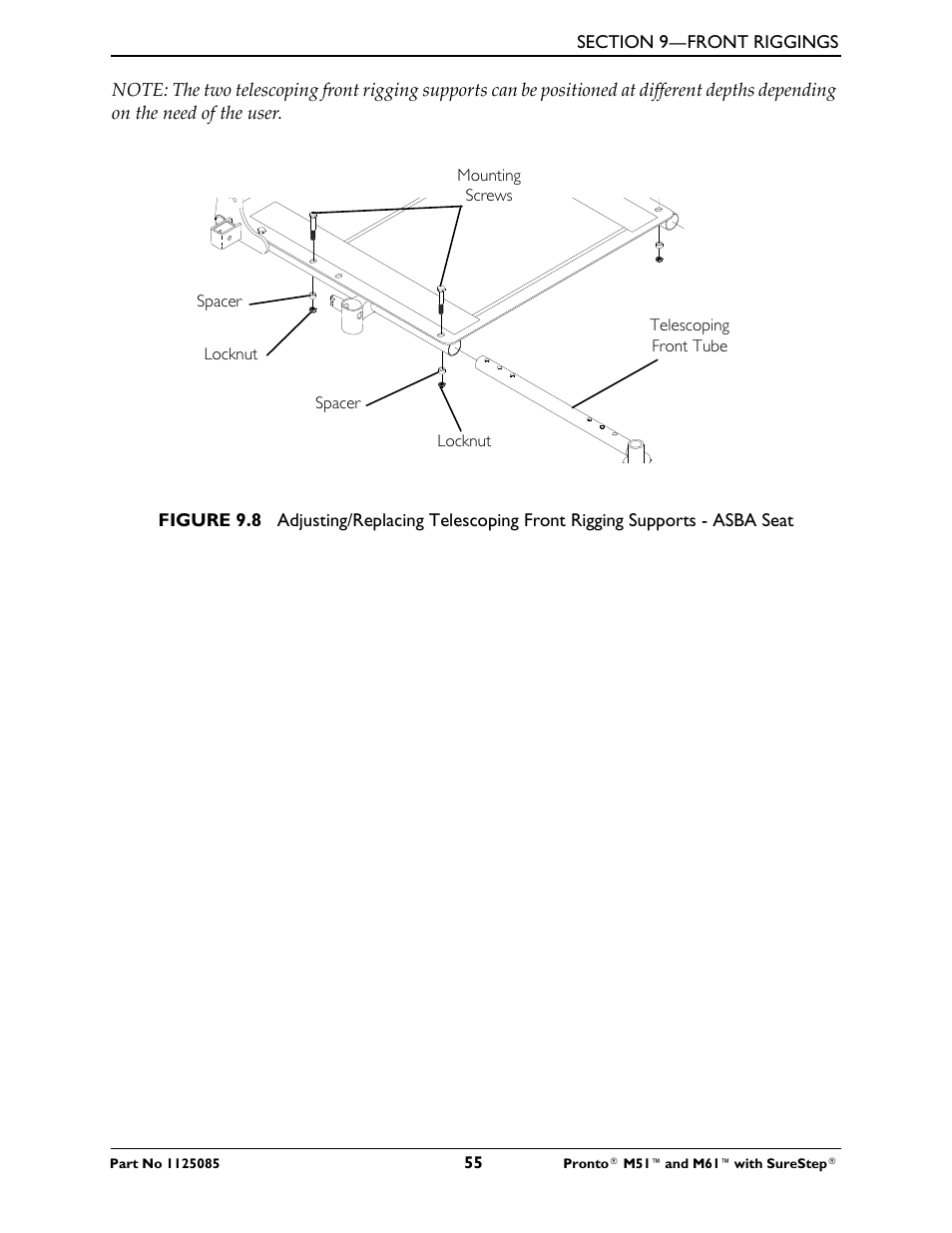 Invacare Wheelchair Pronto M61 User Manual | Page 55 / 80