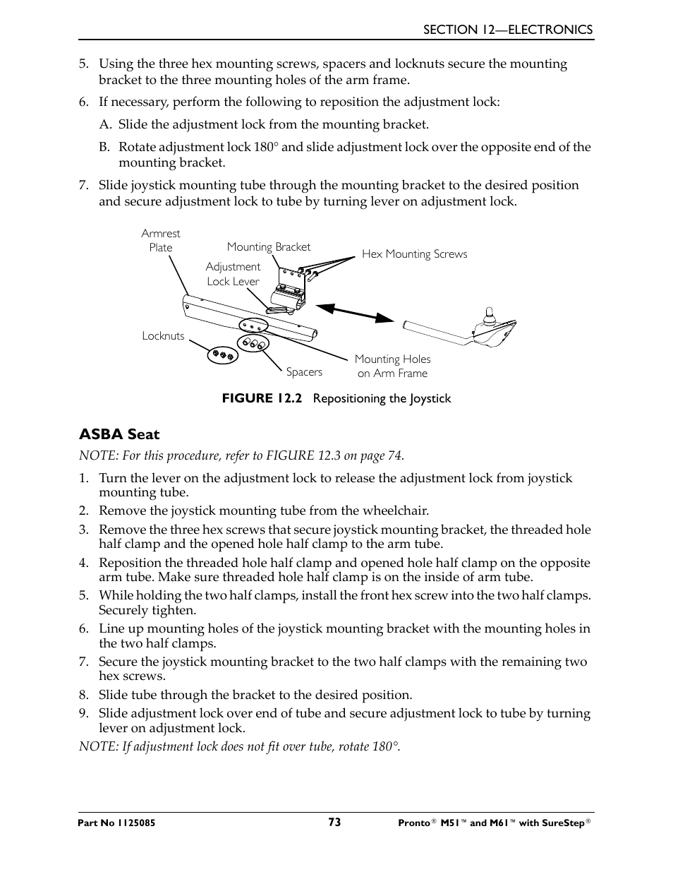 Invacare Wheelchair Pronto M61 User Manual | Page 73 / 80