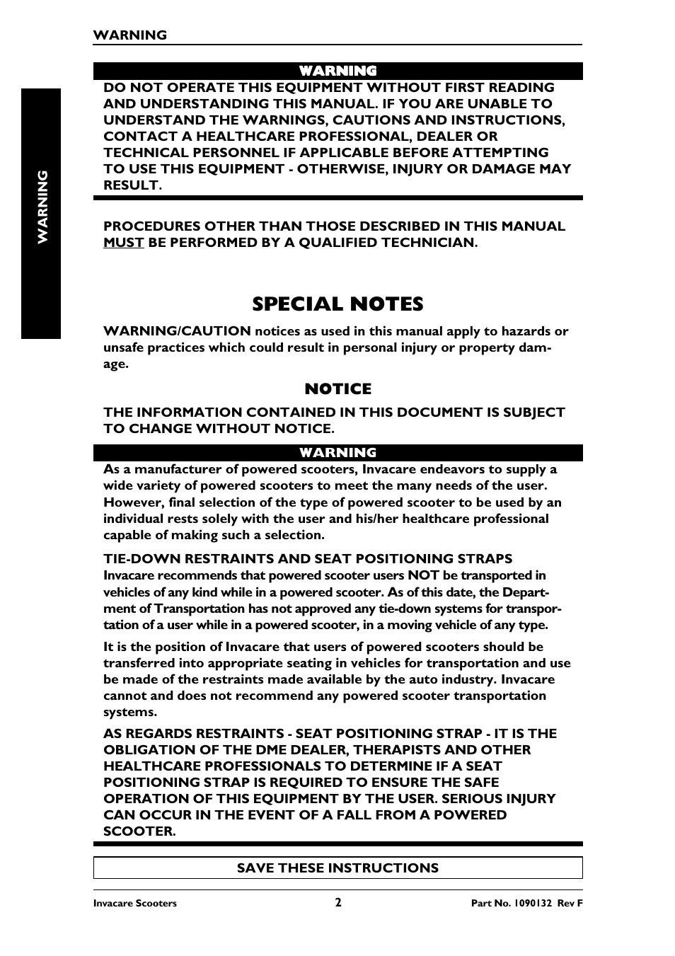 Invacare LYNX LX-3PLUS  EU User Manual | Page 2 / 64