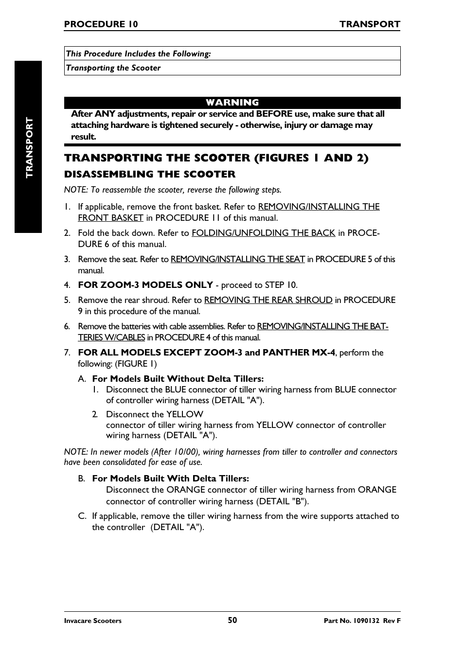 Invacare LYNX LX-3PLUS  EU User Manual | Page 50 / 64