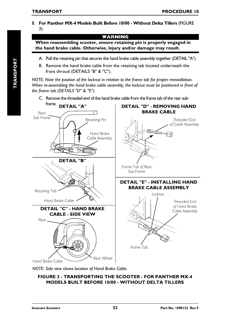 Invacare LYNX LX-3PLUS  EU User Manual | Page 52 / 64