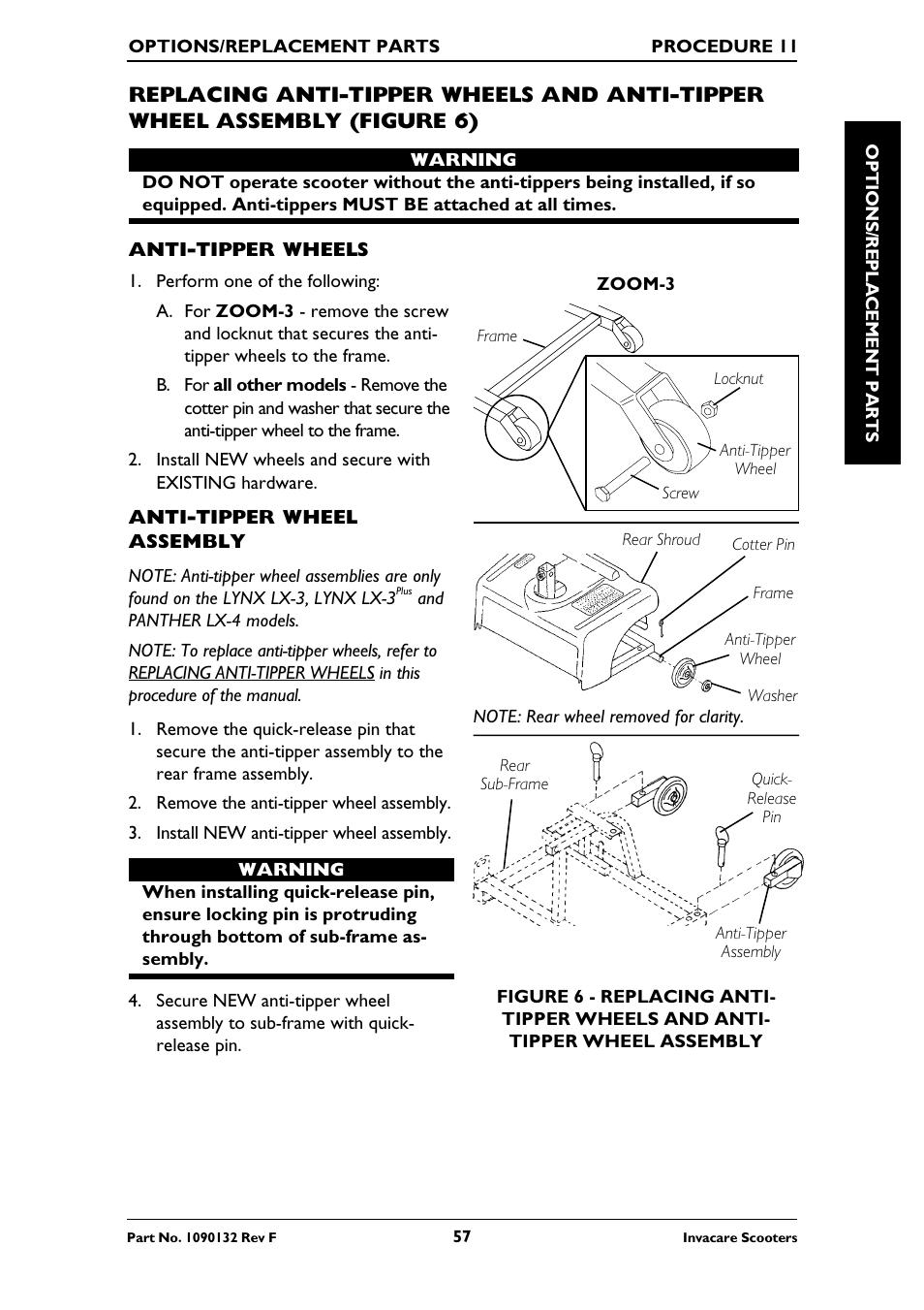 Invacare LYNX LX-3PLUS  EU User Manual | Page 57 / 64