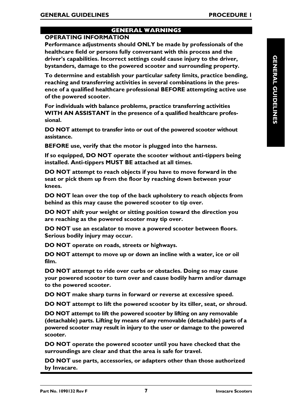 Invacare LYNX LX-3PLUS  EU User Manual | Page 7 / 64