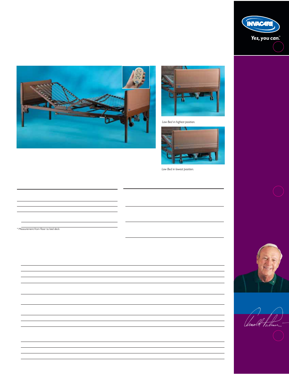 Invacare Full Electric Low Bed User Manual | Page 2 / 2