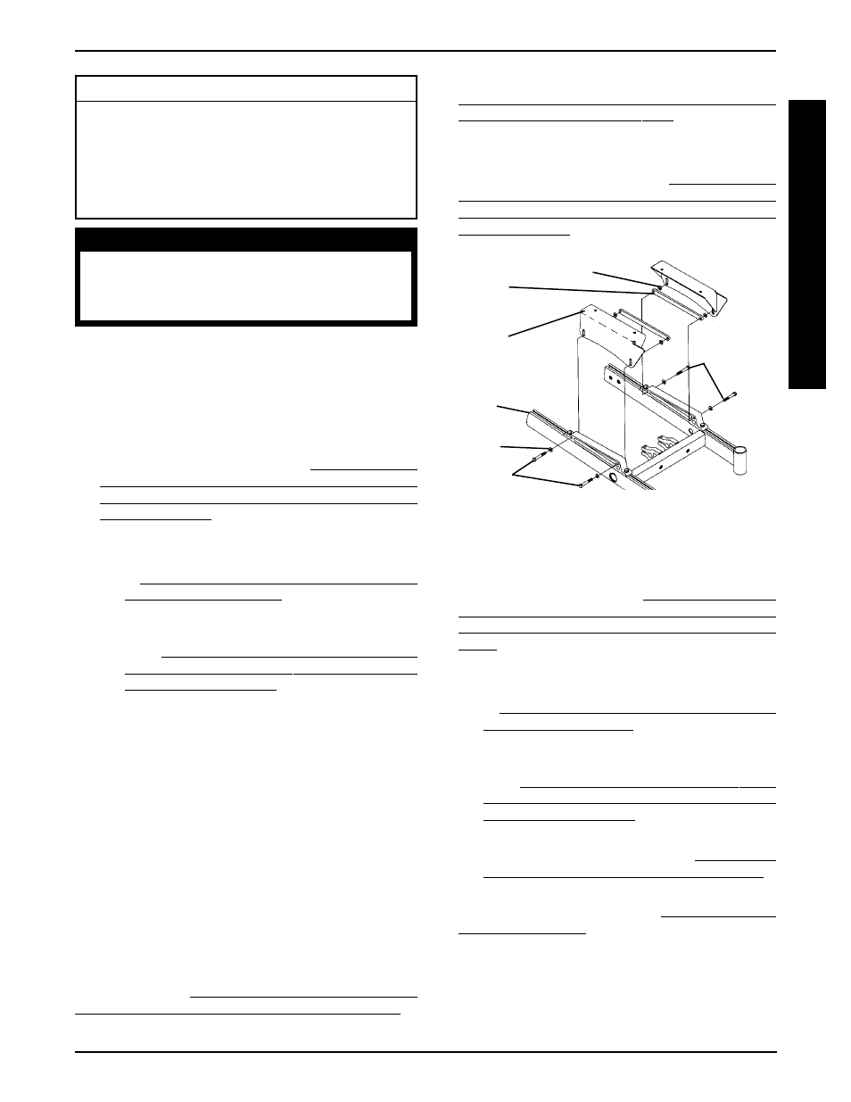 Replacing seat mounting plates (figure 1), Replacing seat support brackets (figure 2) | Invacare ARROW MWD User Manual | Page 33 / 108