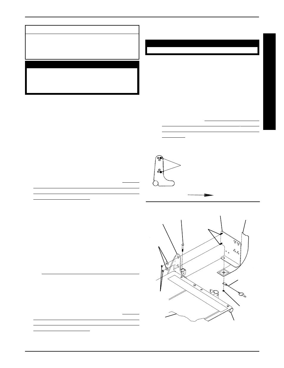 Removing/installing cj back brackets (figure 1) | Invacare ARROW MWD User Manual | Page 37 / 108