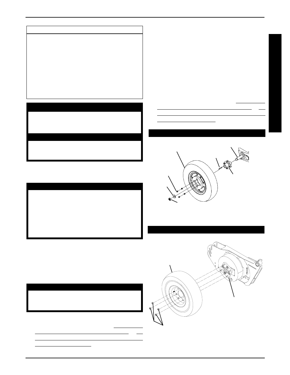 Removing/installing drive wheels (figure 1) | Invacare ARROW MWD User Manual | Page 55 / 108