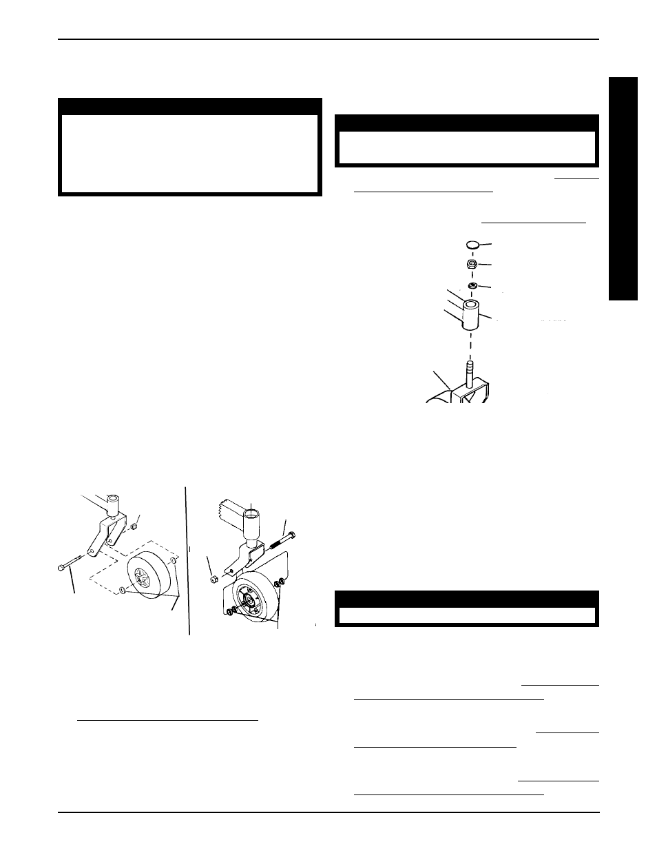 Removing/installing casters (figure 3), Replacing forks (figure 4) | Invacare ARROW MWD User Manual | Page 57 / 108