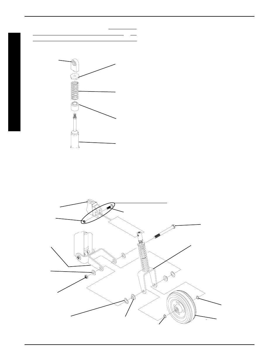 Replacing stabilizer wheels (figure 8), Replacing stabilizer fork assembly (figure 8) | Invacare ARROW MWD User Manual | Page 74 / 108