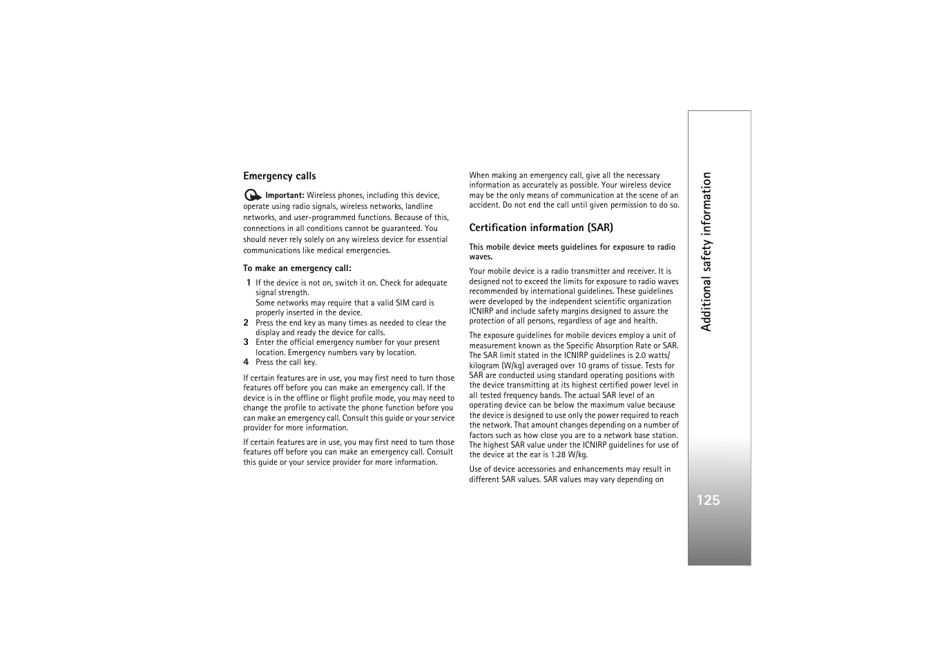 Nokia N77 User Manual | Page 125 / 133