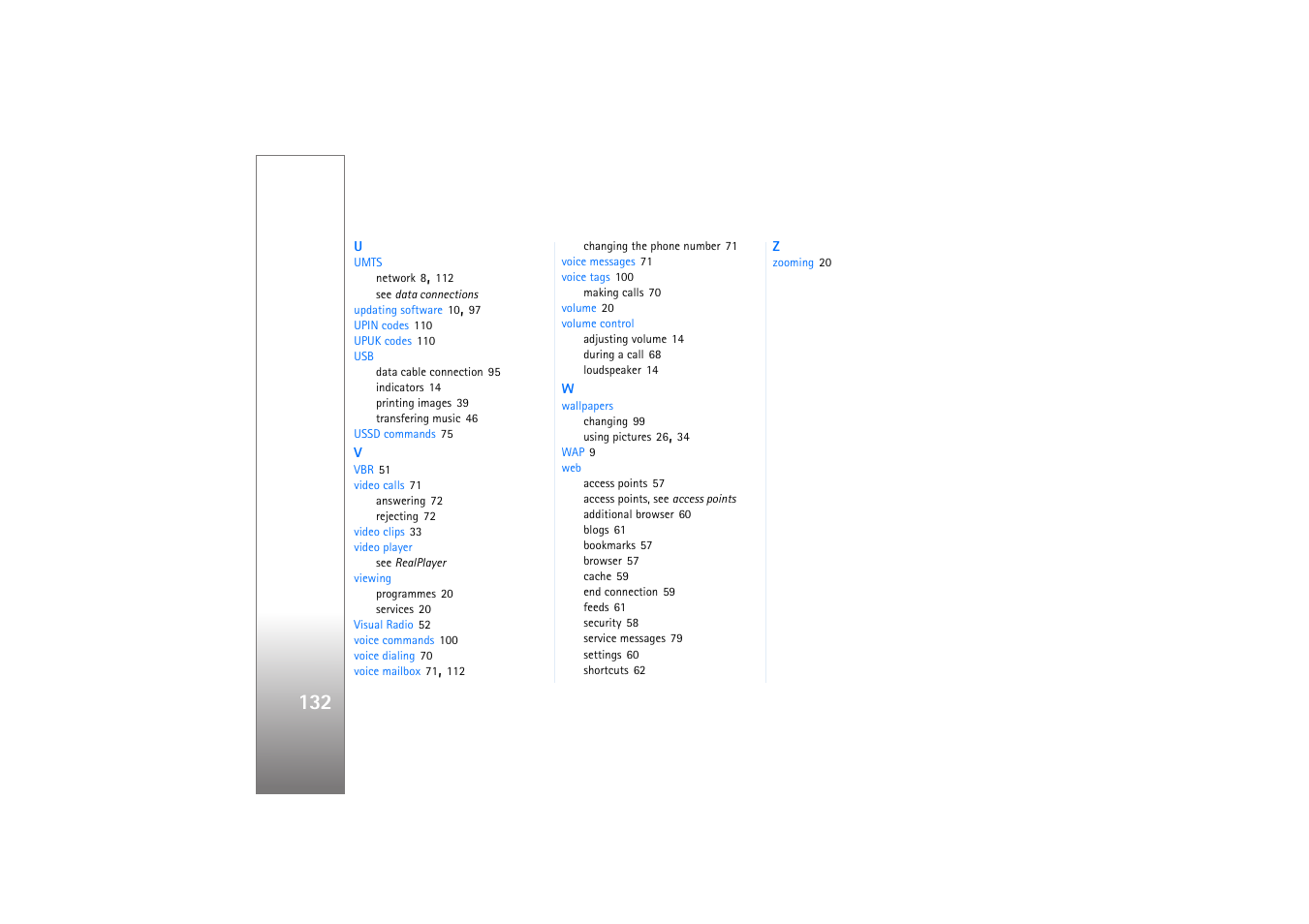 Nokia N77 User Manual | Page 132 / 133