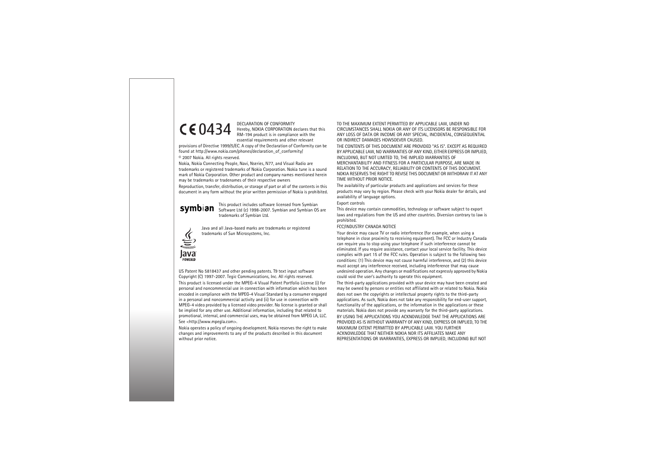Nokia N77 User Manual | Page 2 / 133