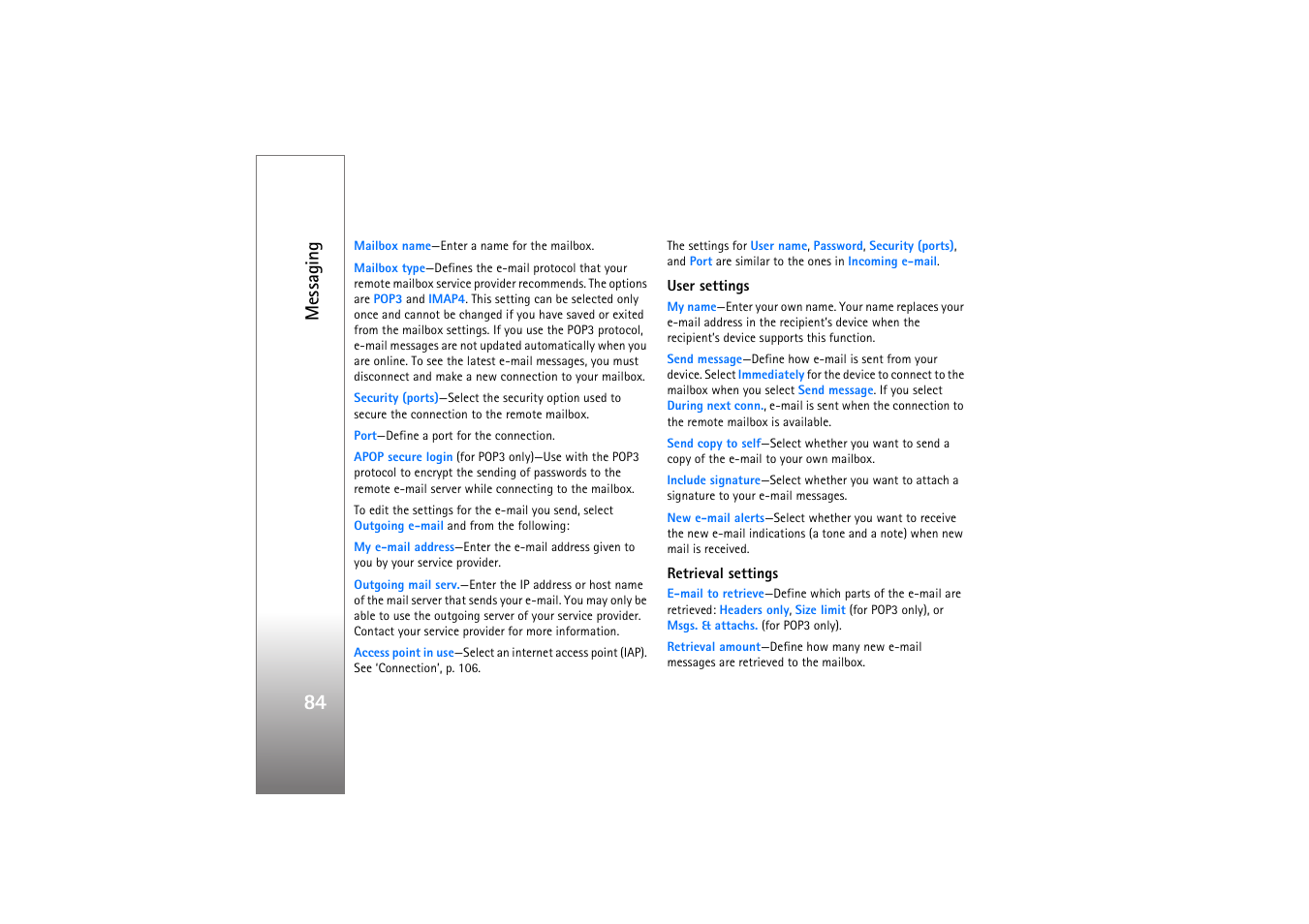 Messaging | Nokia N77 User Manual | Page 84 / 133