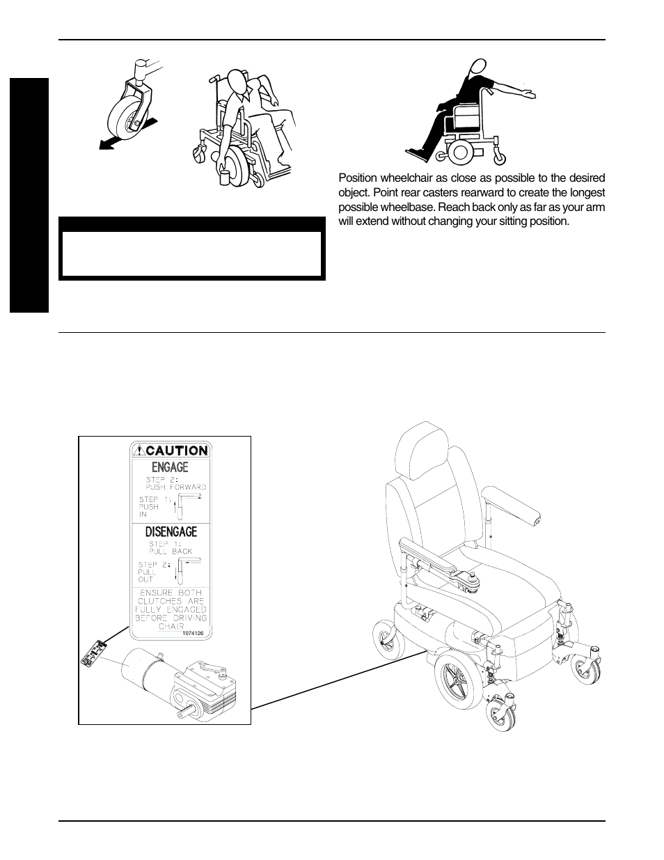 Warning/caution label location | Invacare PRONTO R2-250 User Manual | Page 10 / 48