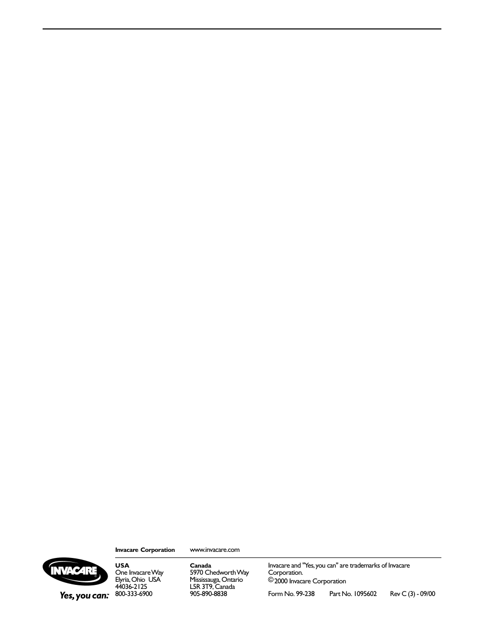 Invacare PRONTO R2-250 User Manual | Page 48 / 48
