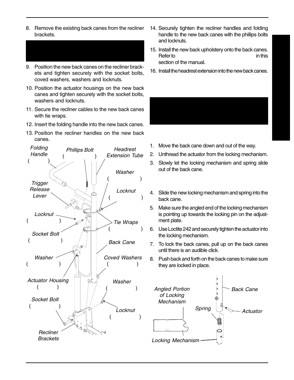 B a c k | Invacare Allegro 1061057 User Manual | Page 33 / 72