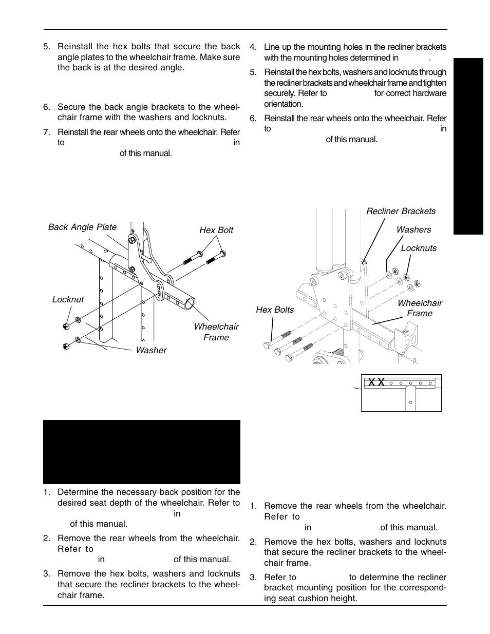 B a c k | Invacare Allegro 1061057 User Manual | Page 35 / 72