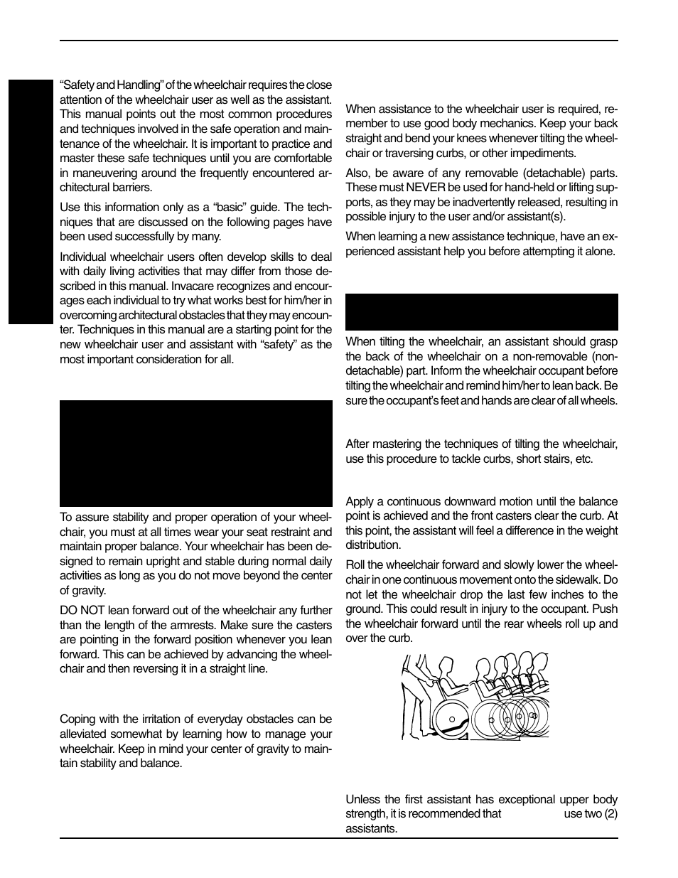 Safety/handling of wheelchairs | Invacare Allegro 1061057 User Manual | Page 6 / 72