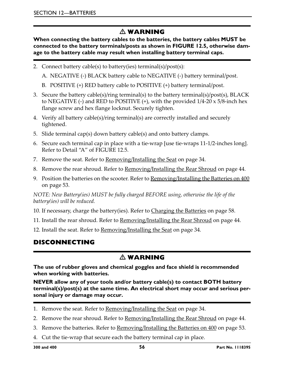 Disconnecting | Invacare HMV Highly 300 User Manual | Page 56 / 72