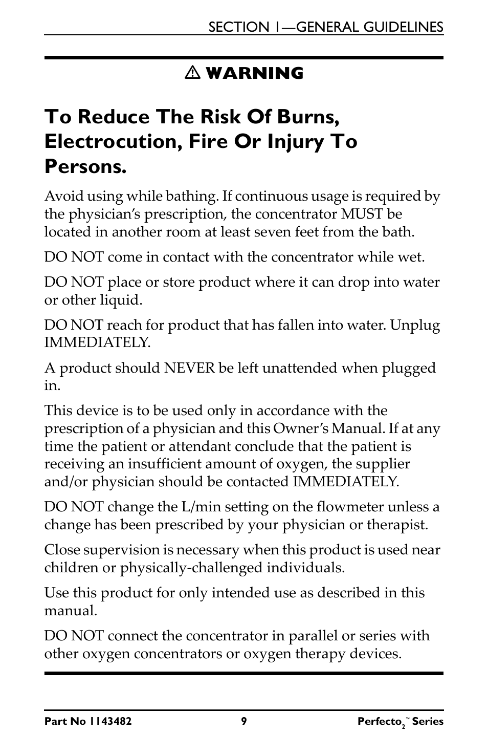 Ƽ warning | Invacare IRC5P User Manual | Page 9 / 32