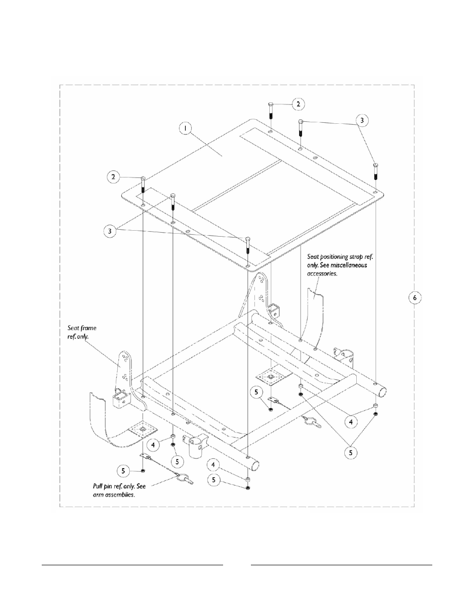 Seat pan and mounting hardware | Invacare Xterra GT User Manual | Page 20 / 119