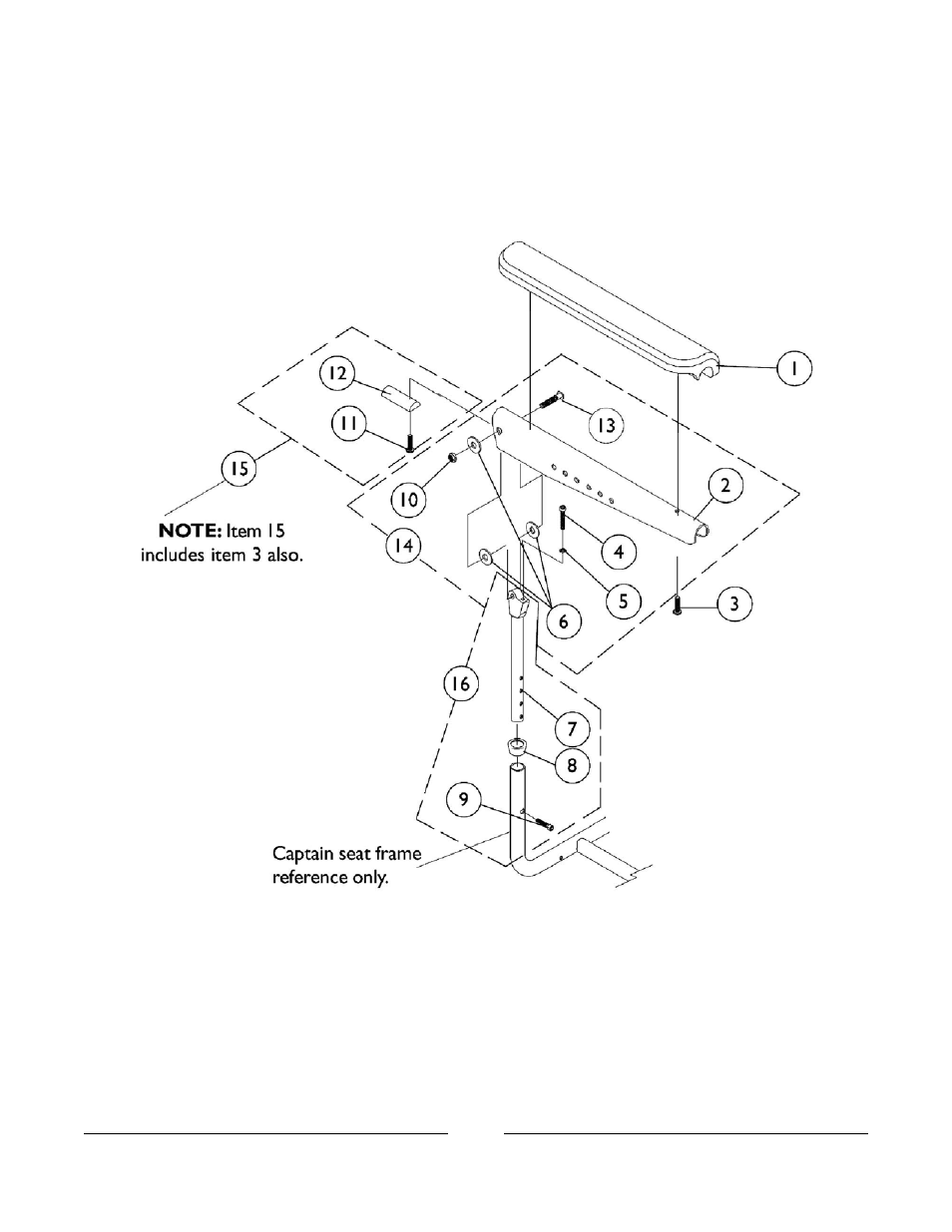 Captain seat arms and hardware | Invacare Xterra GT User Manual | Page 33 / 119